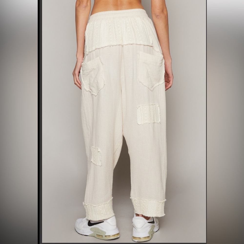 POL Double Gauze Harem Pants NEW S - Picture 2 of 2